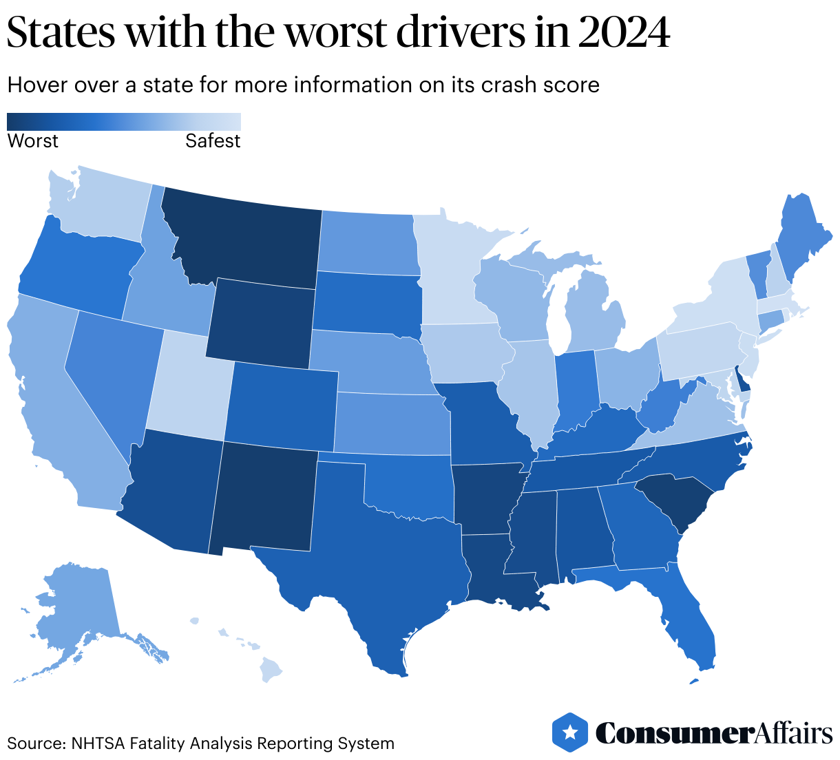 Worst Drivers In America 2024 ConsumerAffairs