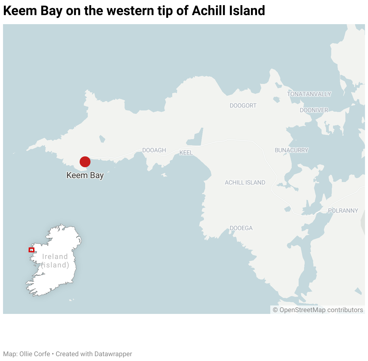 Keem Bay on Achill Island.