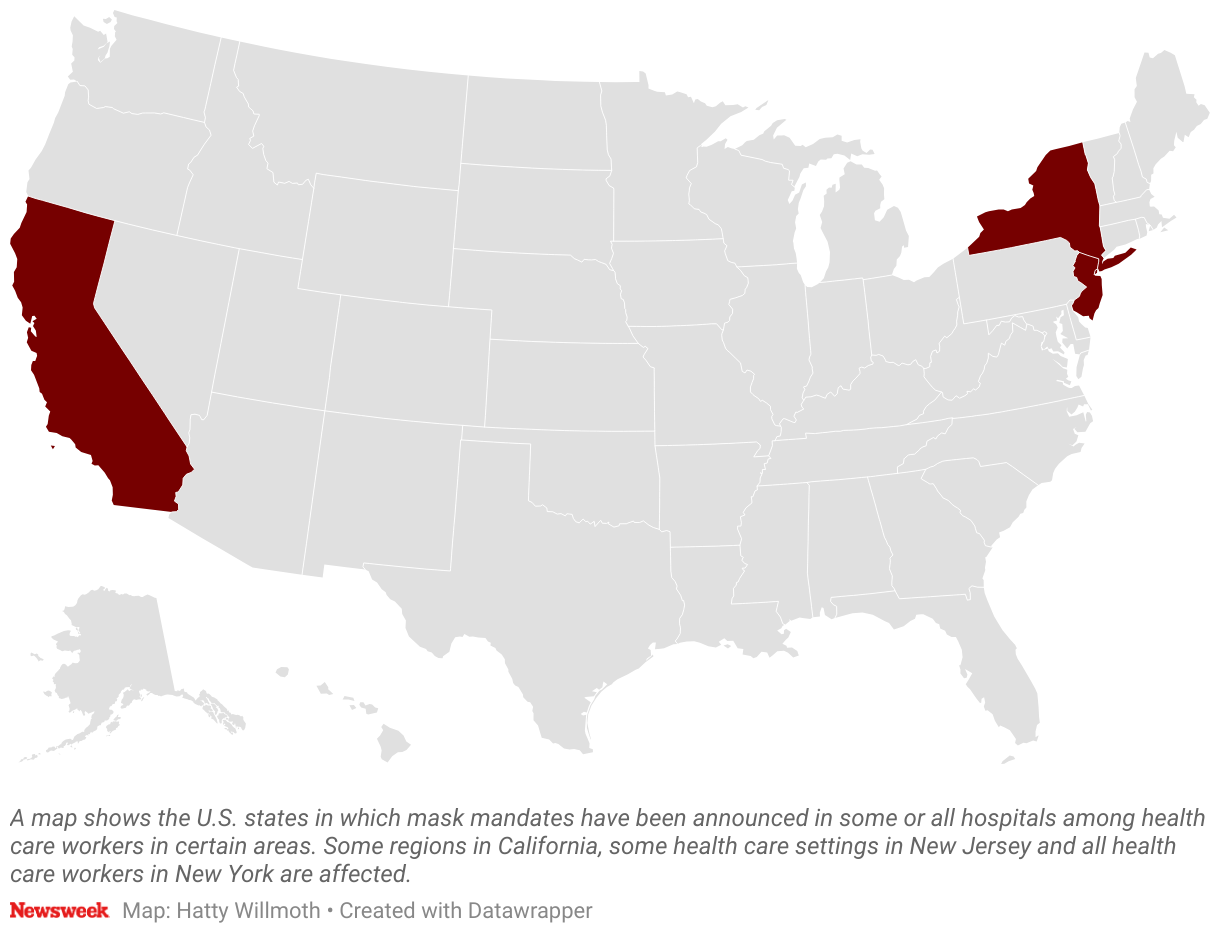 Maps Show Where Mask Mandates Are Returning Across US Newsweek