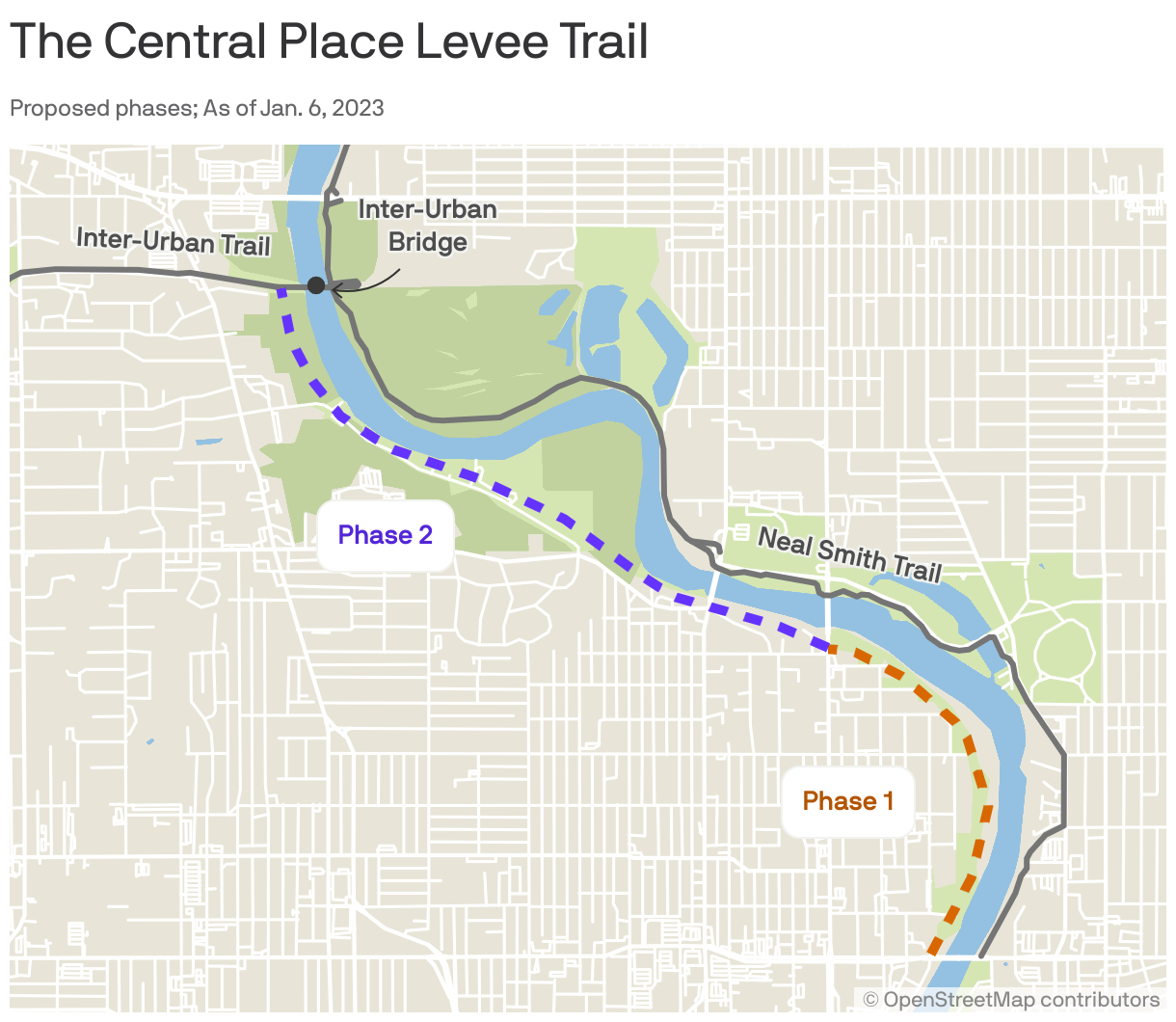 Des Moines plans a new downtown recreational trail Axios Des Moines