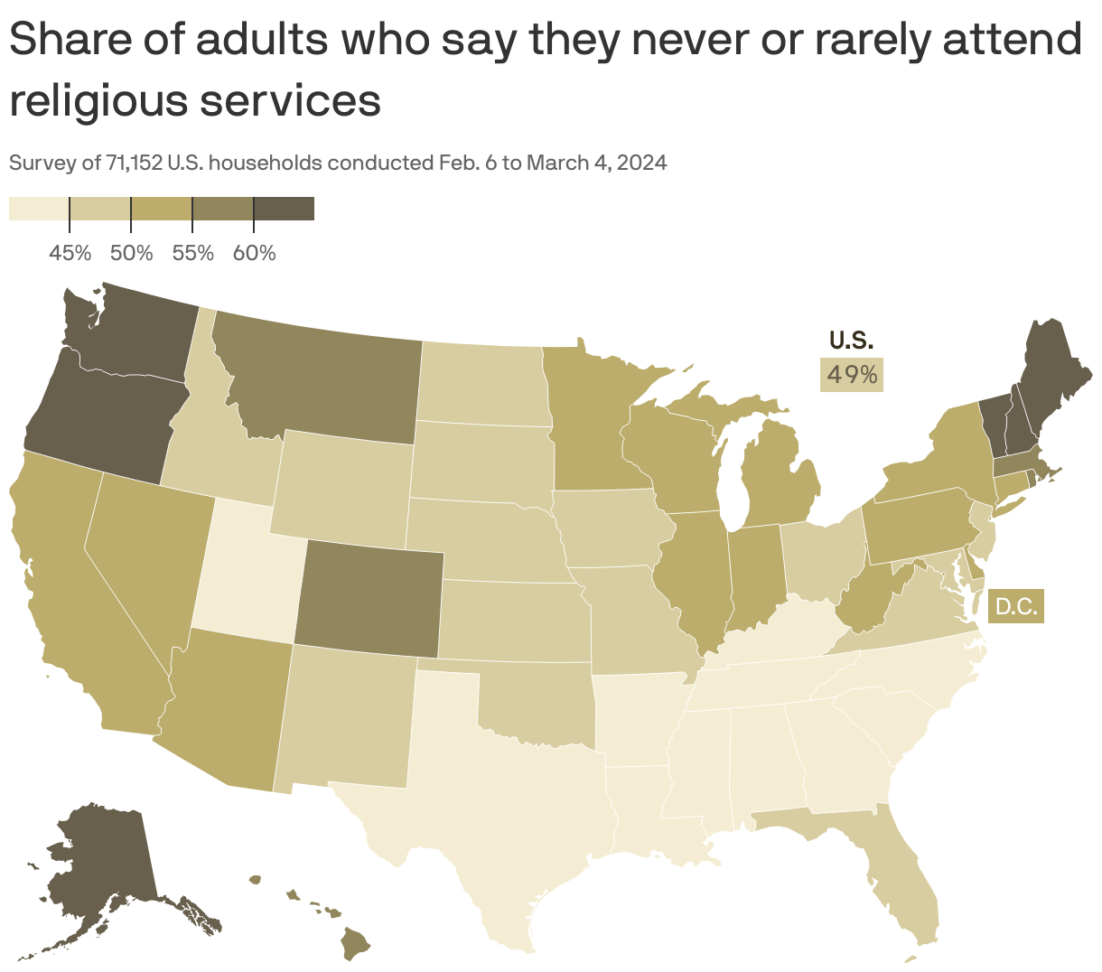 Fewer Hoosiers are going to religious services Axios Indianapolis