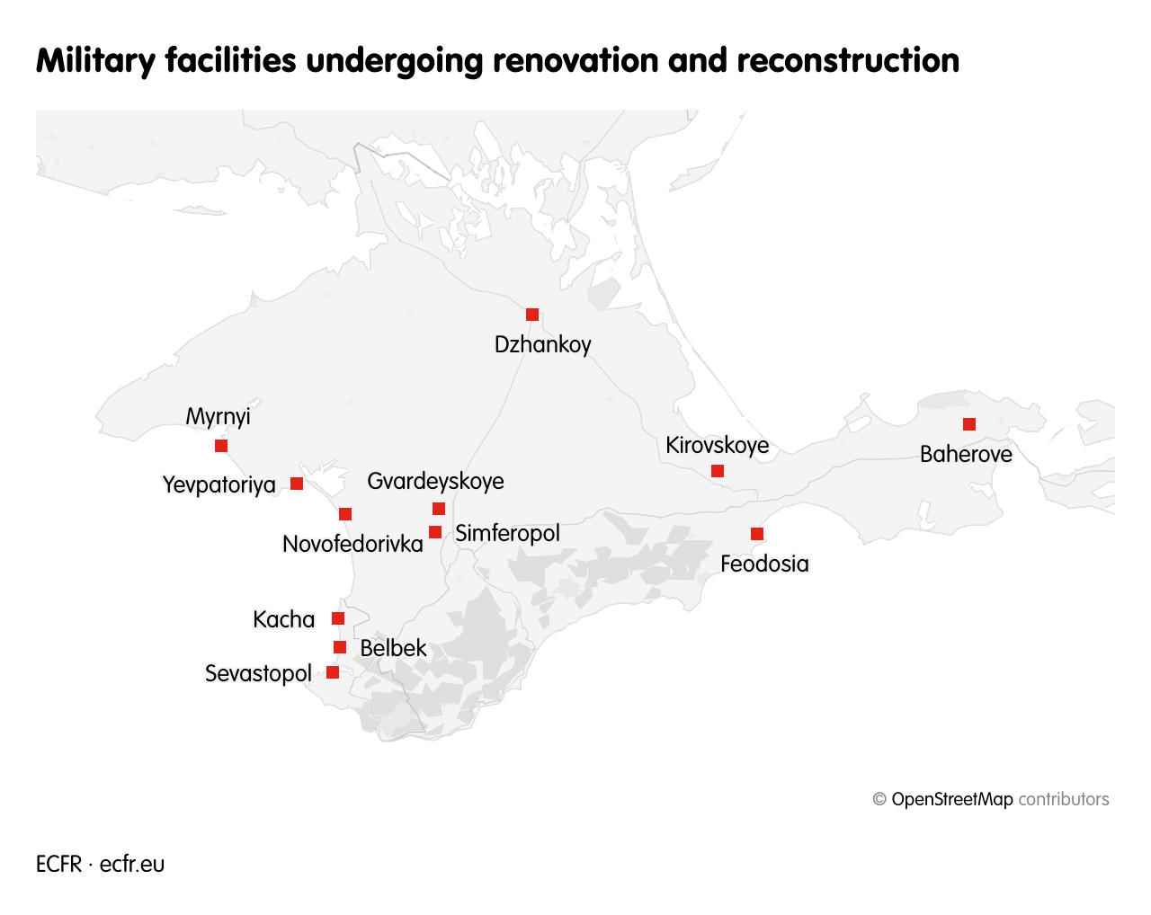 Military facilities undergoing renovation and reconstruction