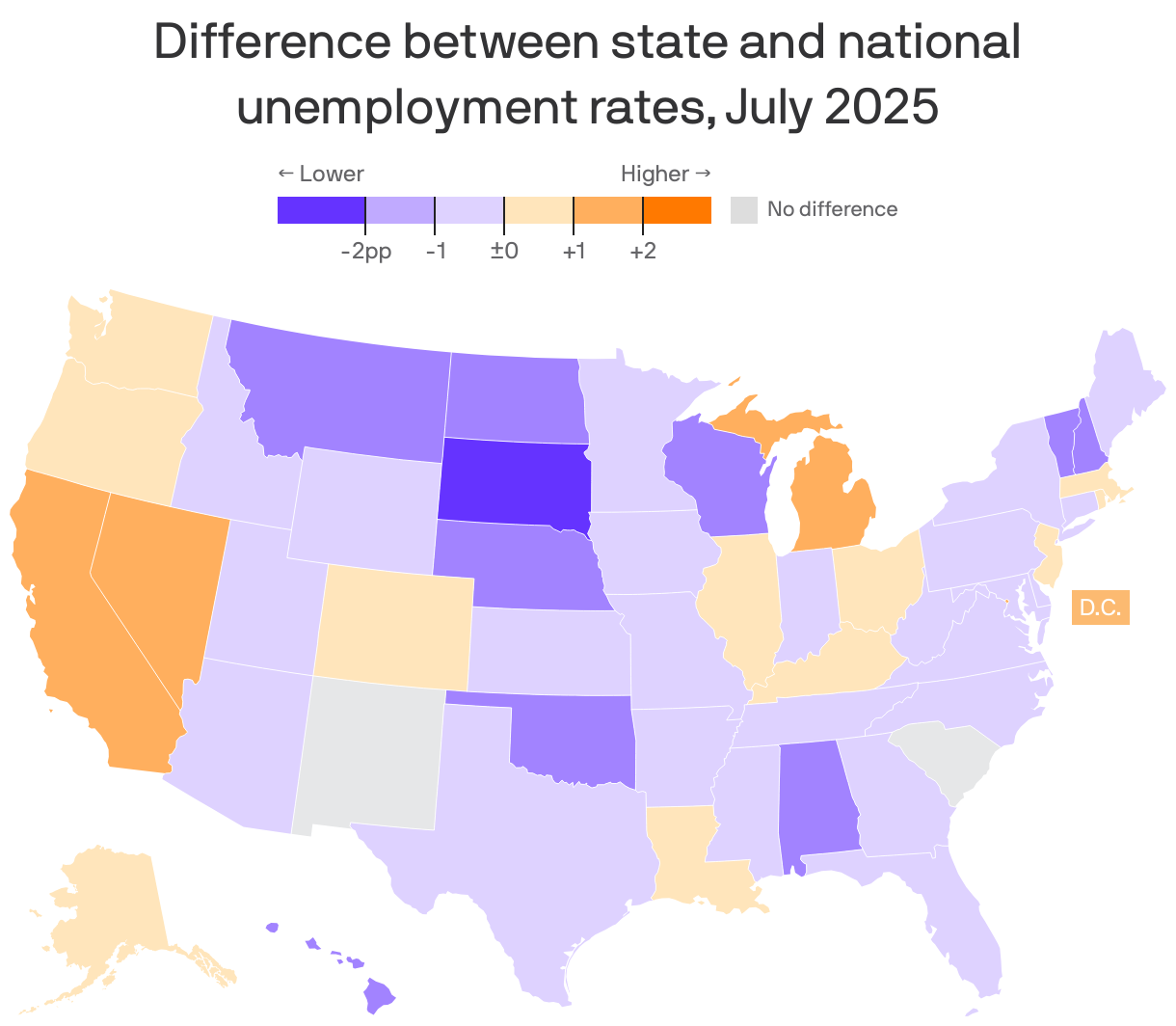 America's hottest — and coolest — job markets
