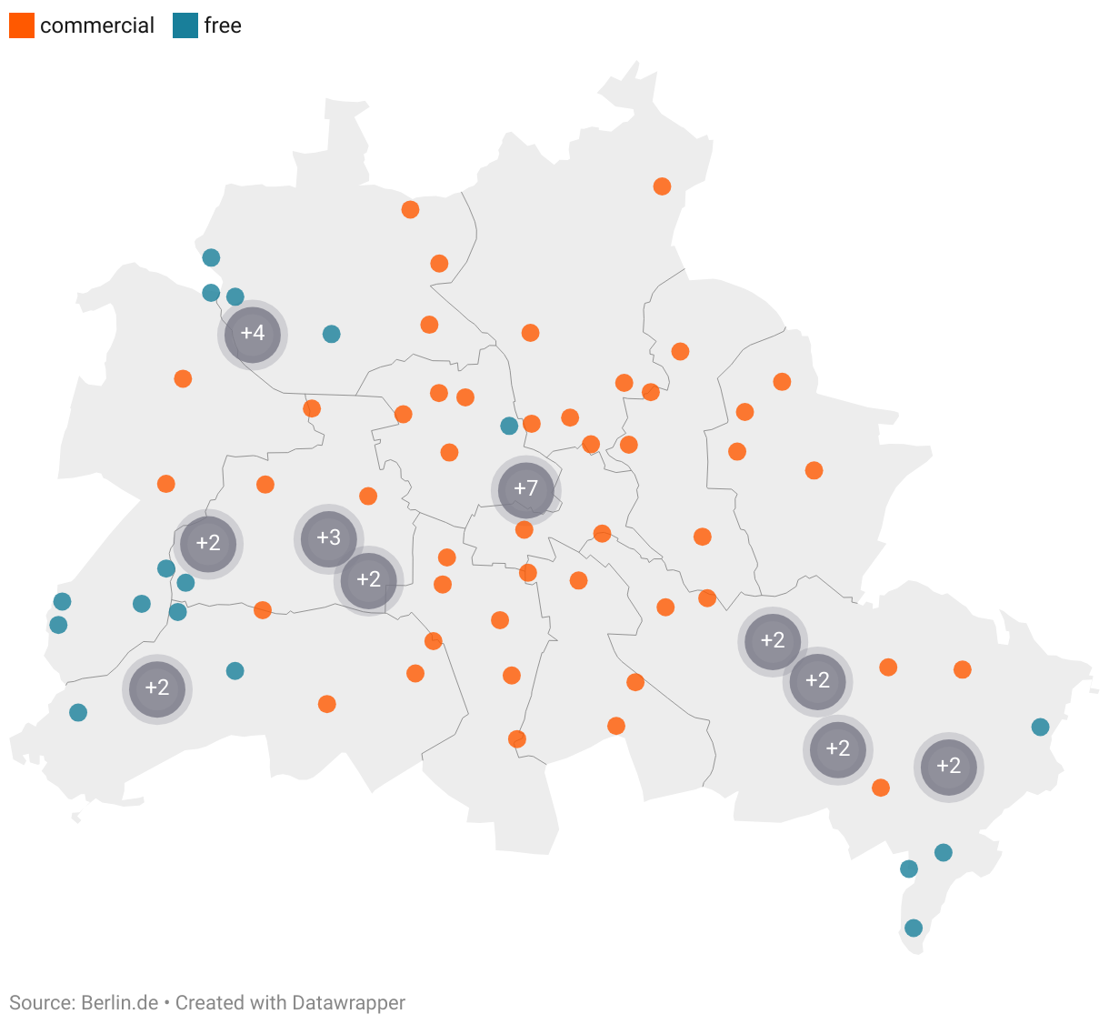Overview of all public swimming pools and accessible lakes in Berlin
