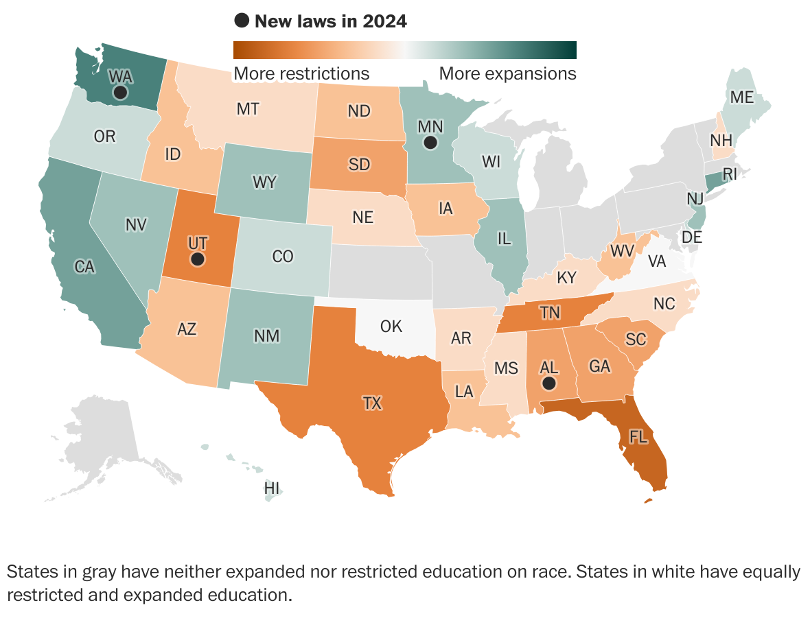 Education Laws In America: Tracking State Laws On Teaching Race, Sex 