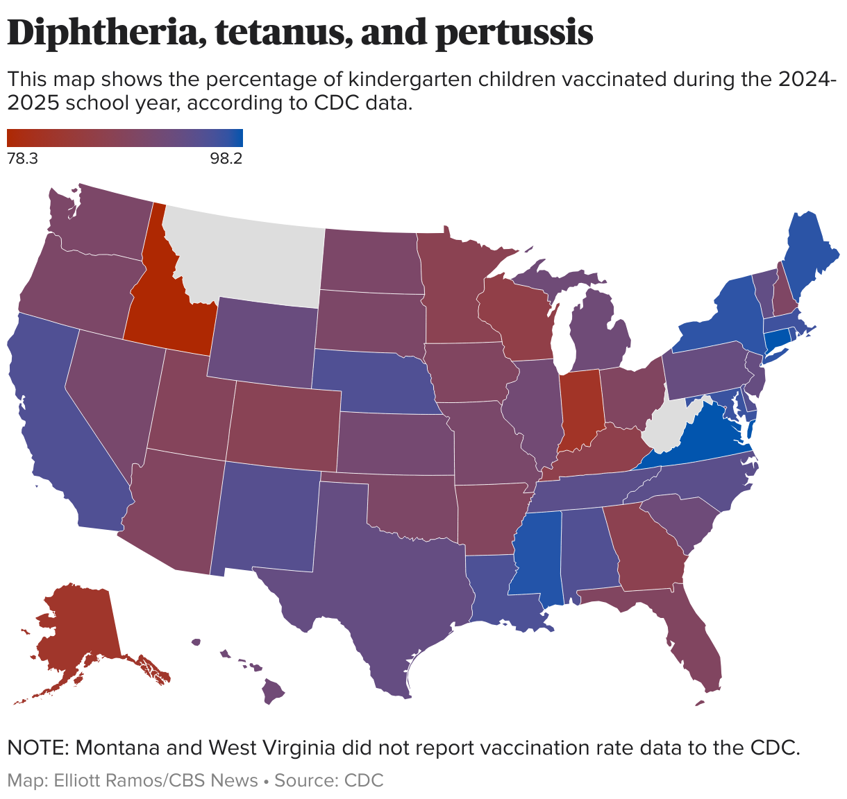 DTP, DTaP, or DT map