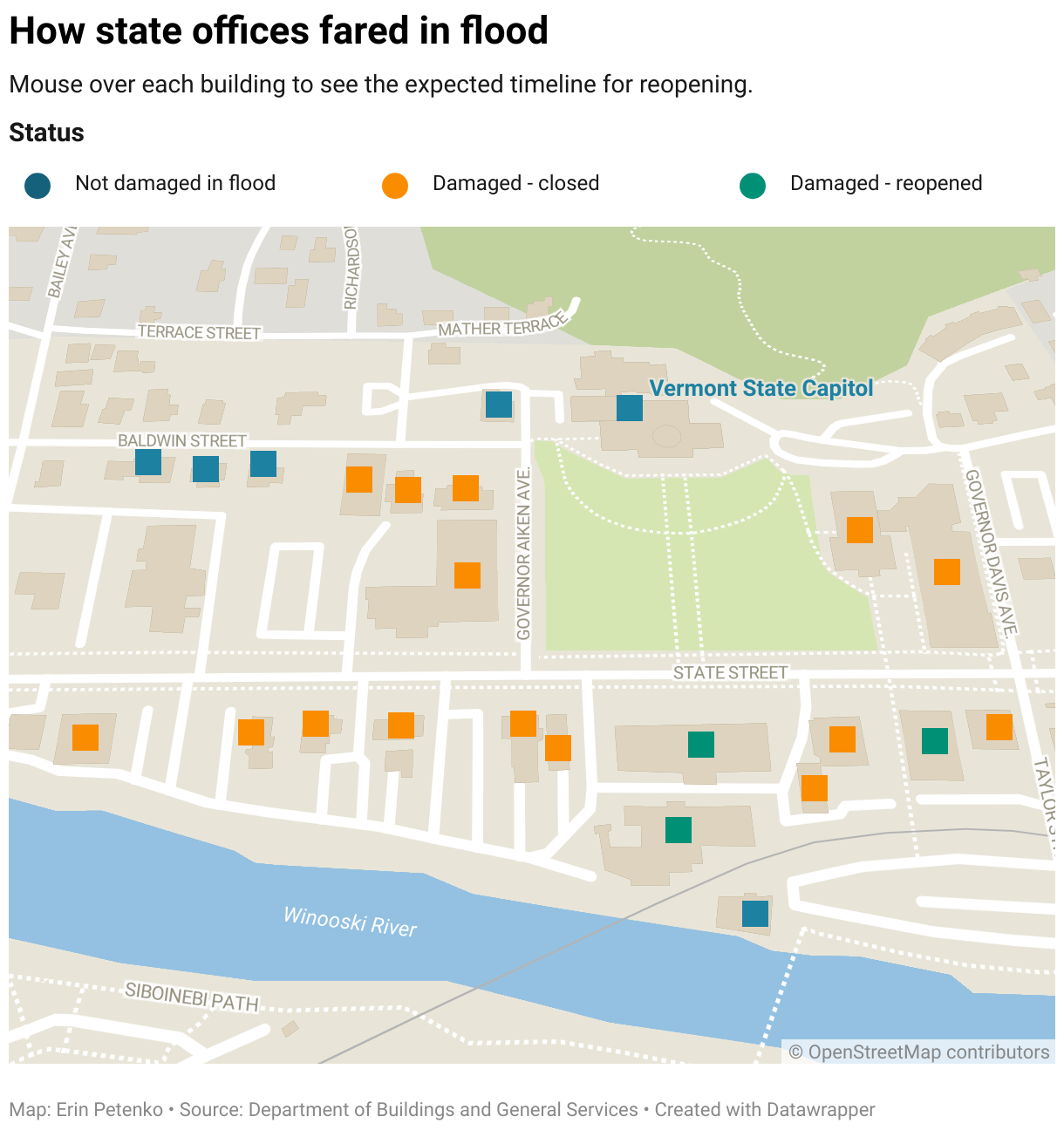 22 state buildings took a hit in Montpelier’s flooding. It will be