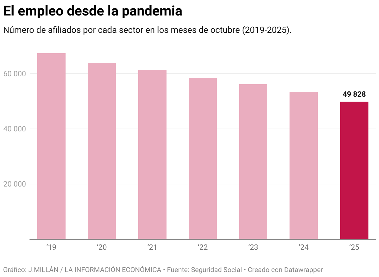 Employment since the pandemic (Column chart)