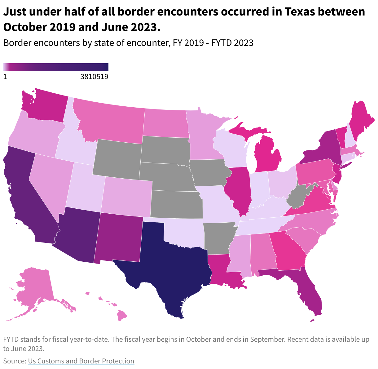 illegal immigration map
