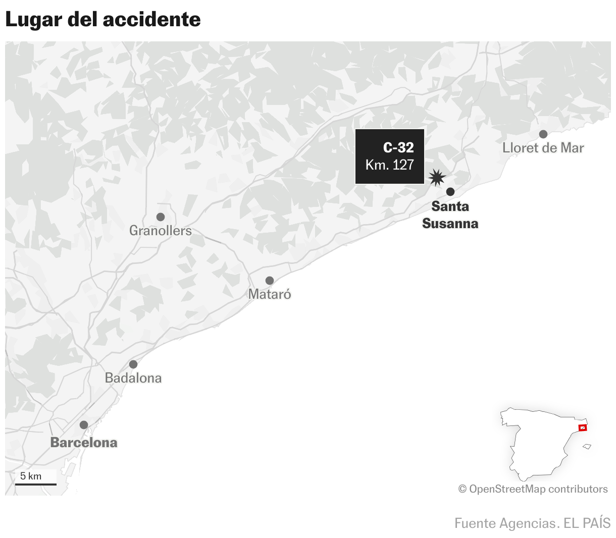 Lugar del accidente (Mapas de ubicación)