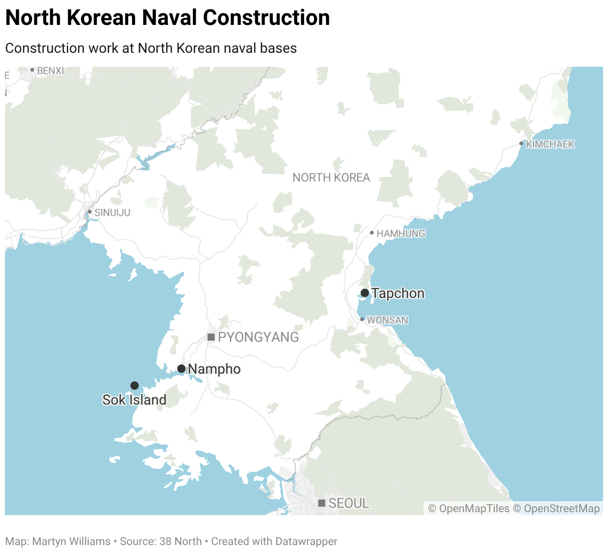 North Korean Naval Construction (Locator map)
