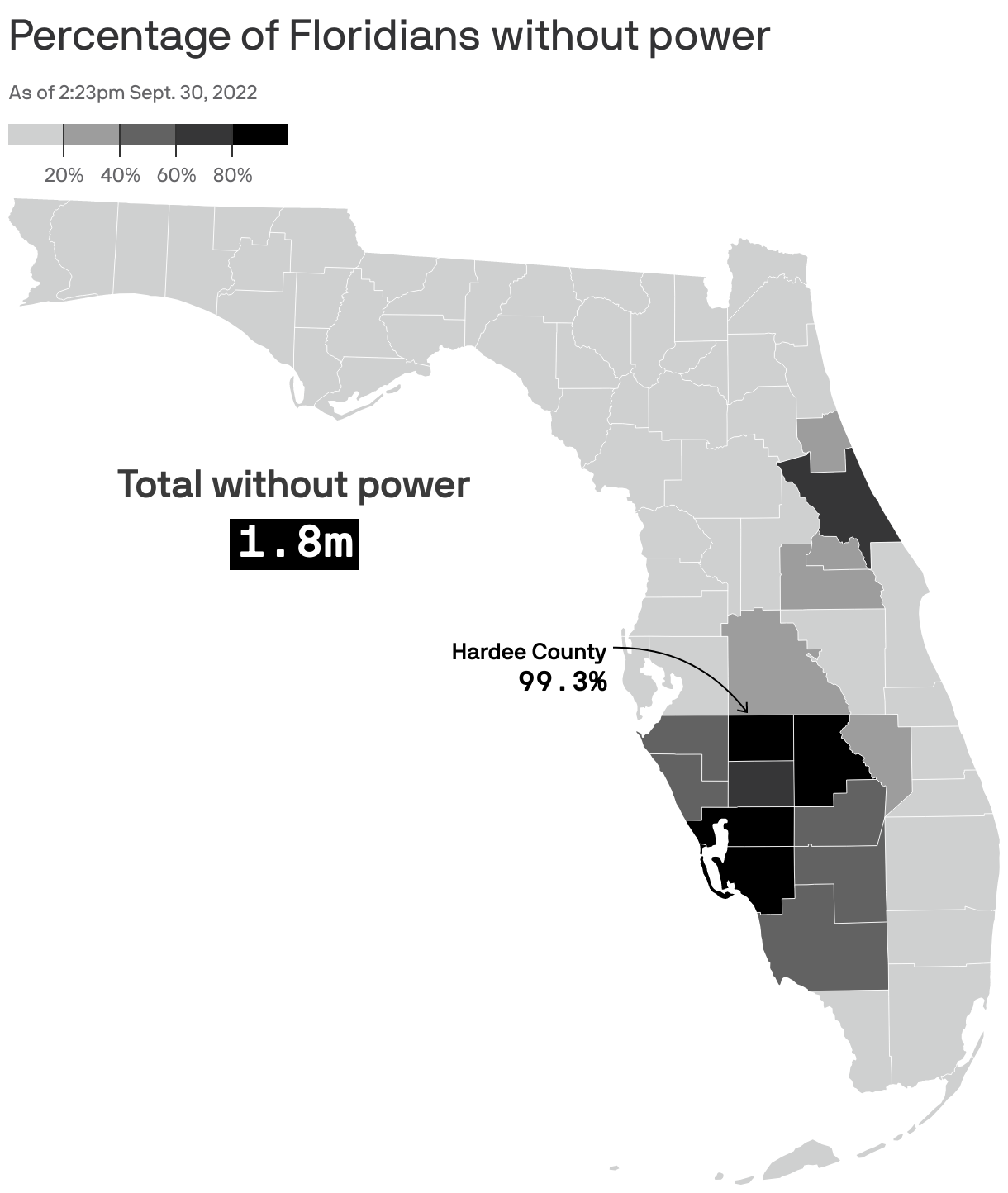 Florida Power And Light Outages Map | Shelly Lighting