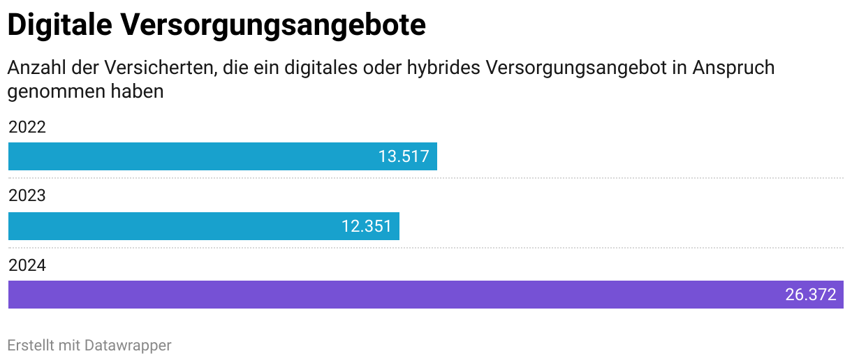 Digitale Versorgungsangebote (Balken)