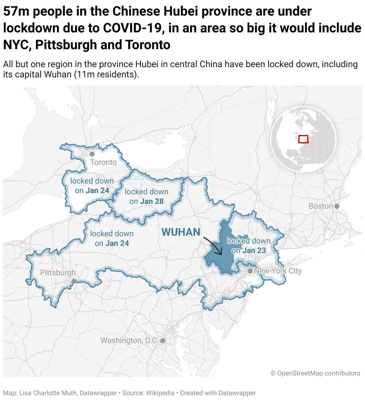 A locked-down Wuhan, moved to New York State | Datawrapper Blog