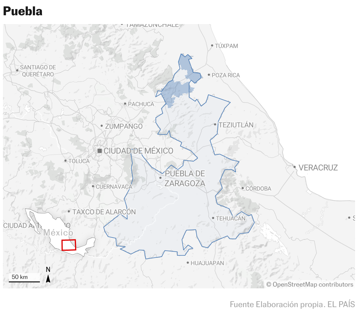 Puebla (Mapas de ubicación)