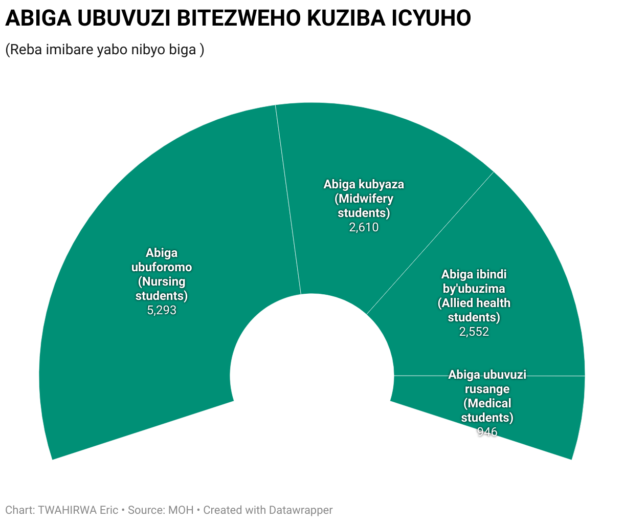 ABIGA UBUVUZI BITEZWEHO KUZIBA ICYUHO (Election donut chart)