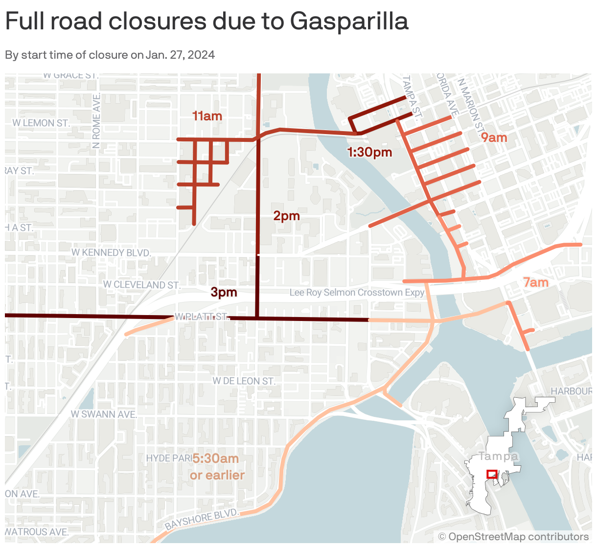 Gasparilla 2024 Road Closures Avoid These Roads During Pirate Festival   Full 