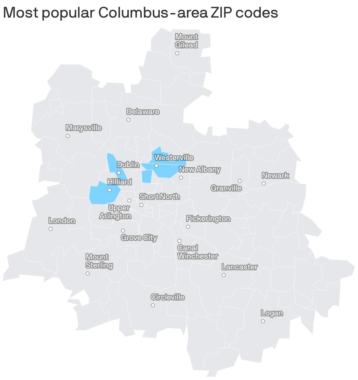 The Columbus area's most popular ZIP codes on Zillow for home buyers