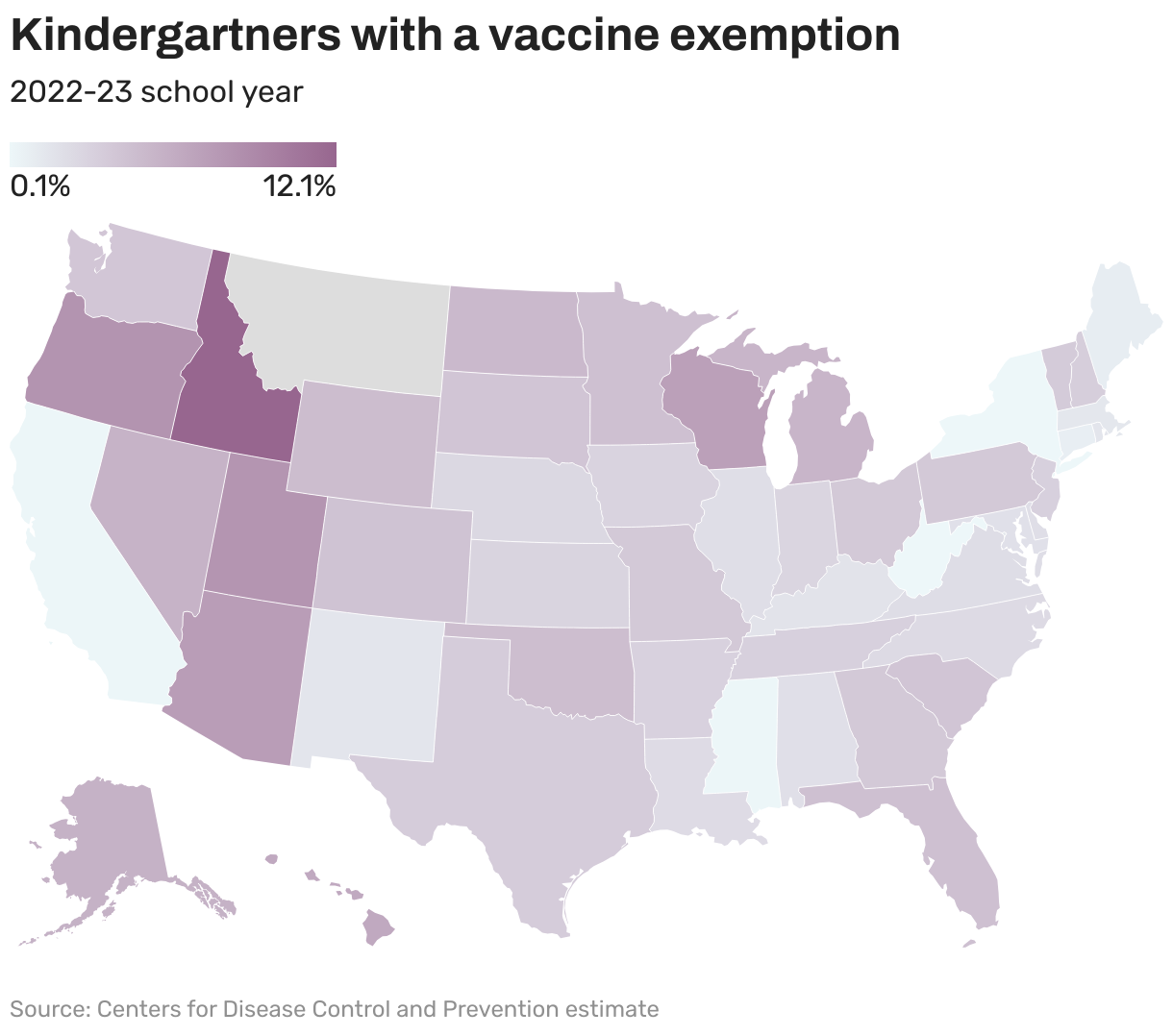 Texas schools report soaring nonmedical vaccine exemption rates