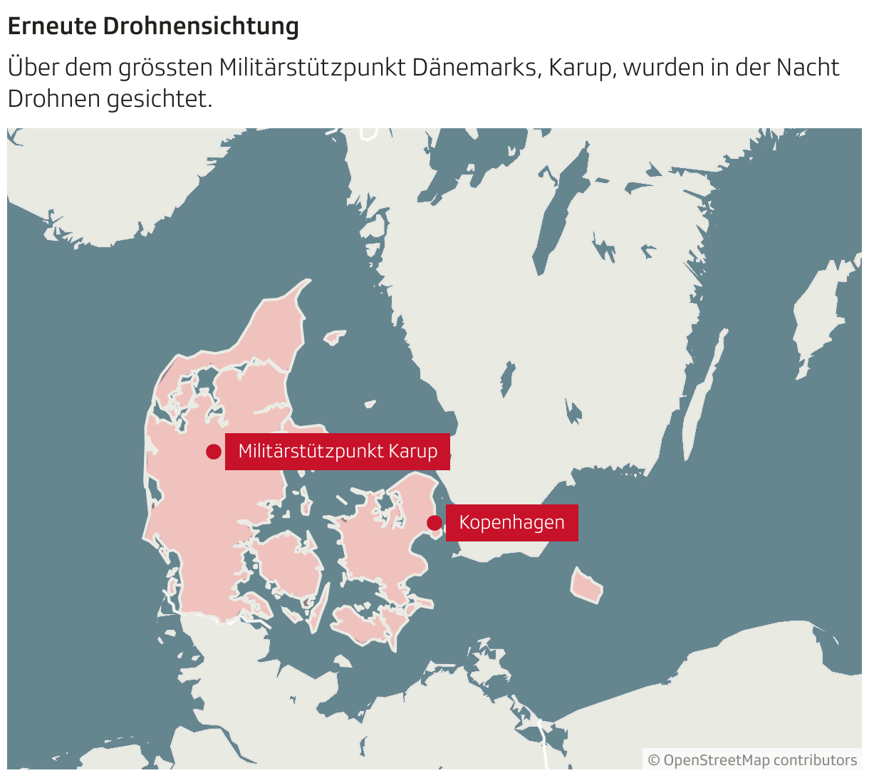Erneute Drohnensichtung (Locator-Karte)