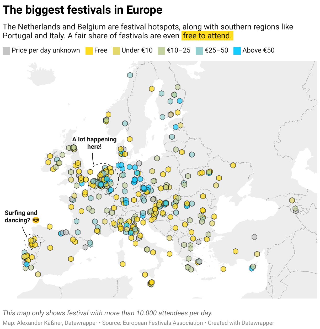The biggest festivals in Europe