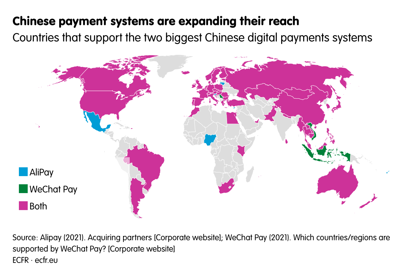 Chinese payment systems are expanding their reach