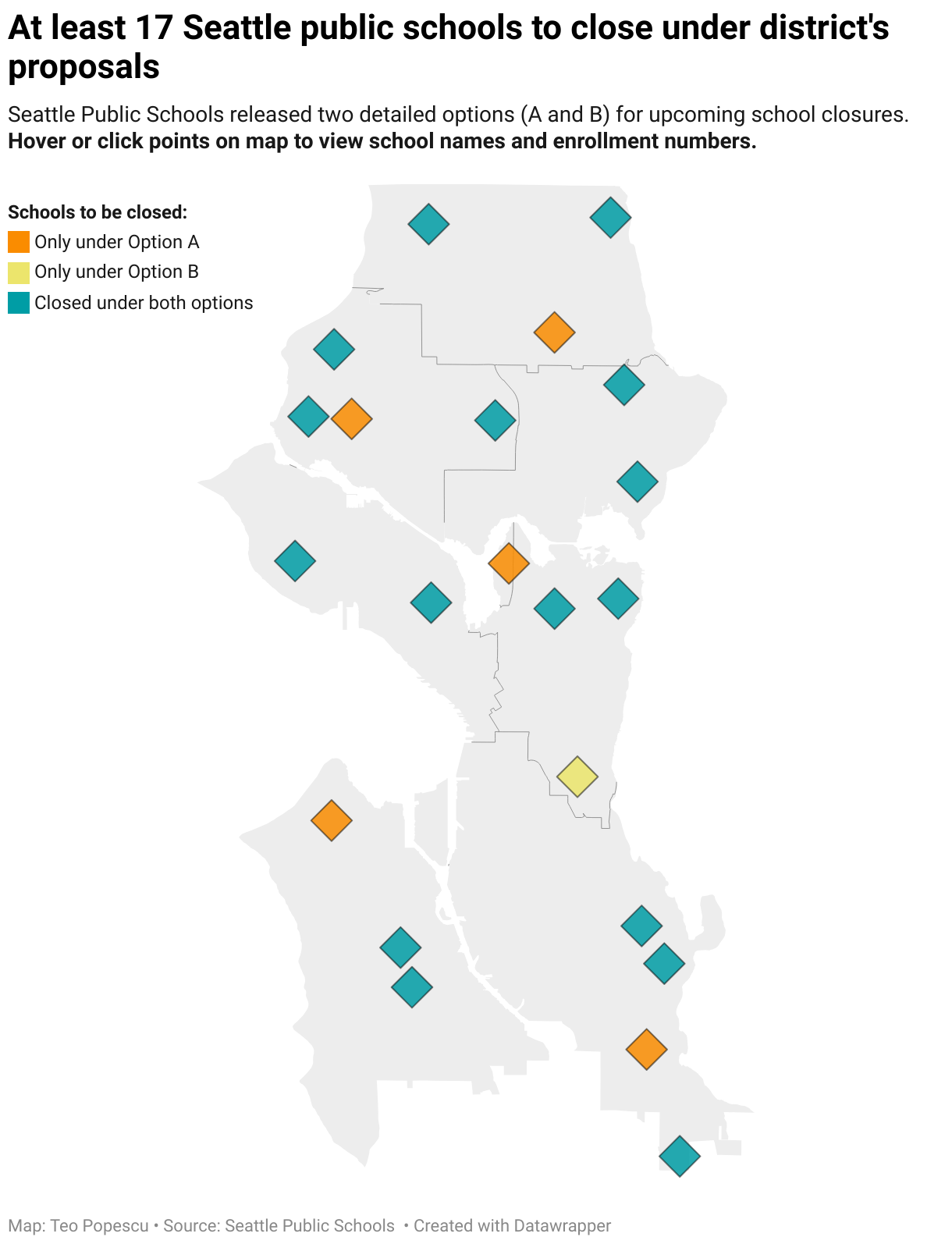 At least 17 Seattle public schools will be closed under district's proposed options