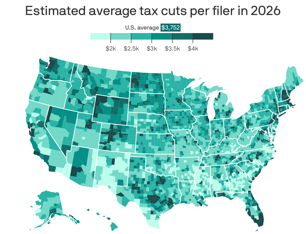 How your county is affected by "big beautiful bill" tax cuts