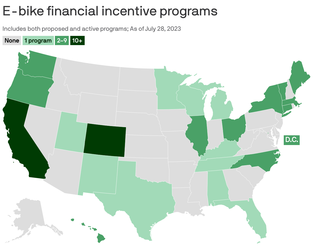E-bike financial incentive programs