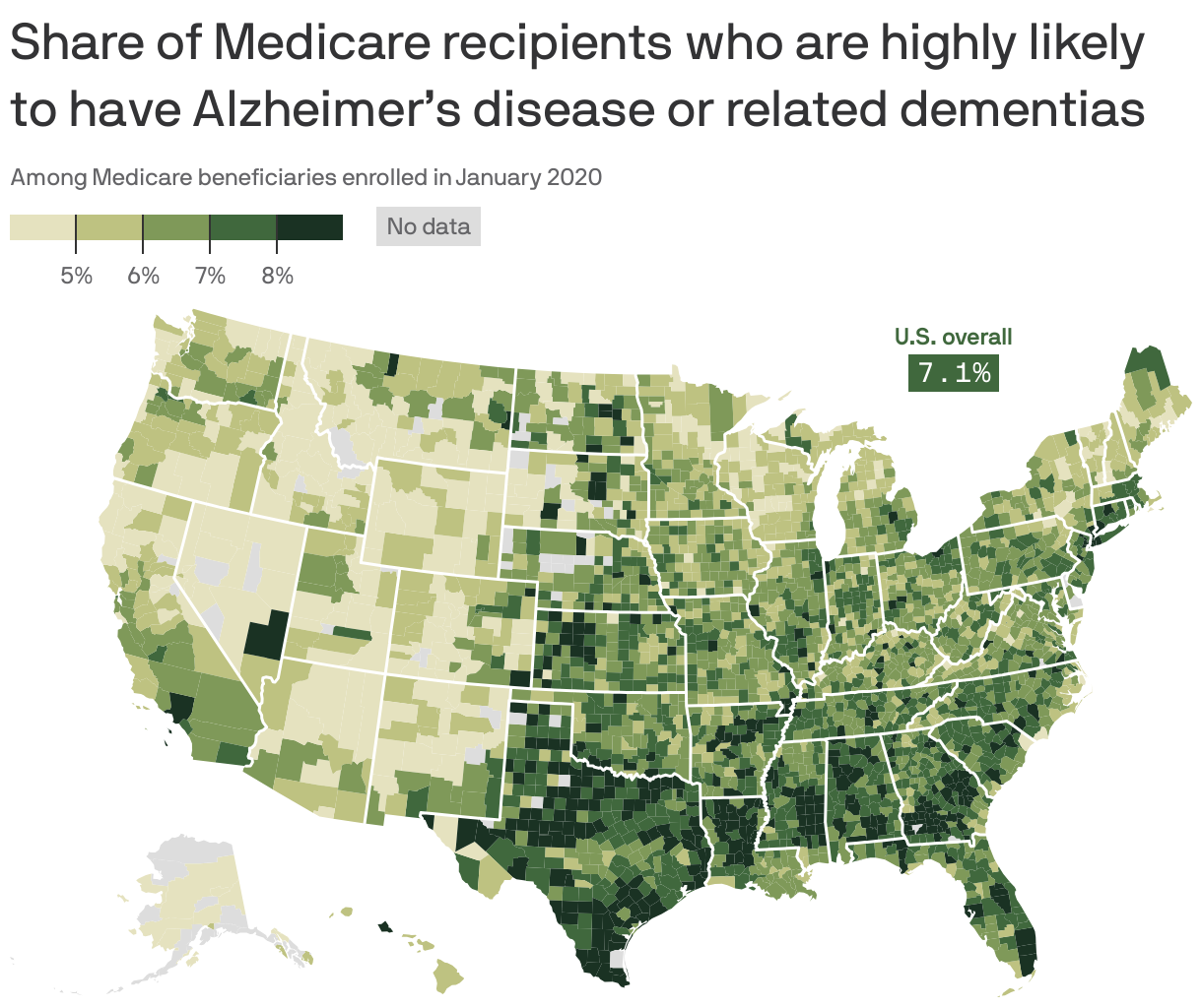How many Alzherimer's cases are in Colorado Axios Denver