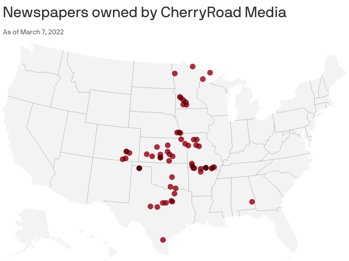 Newspapers owned by CherryRoad Media