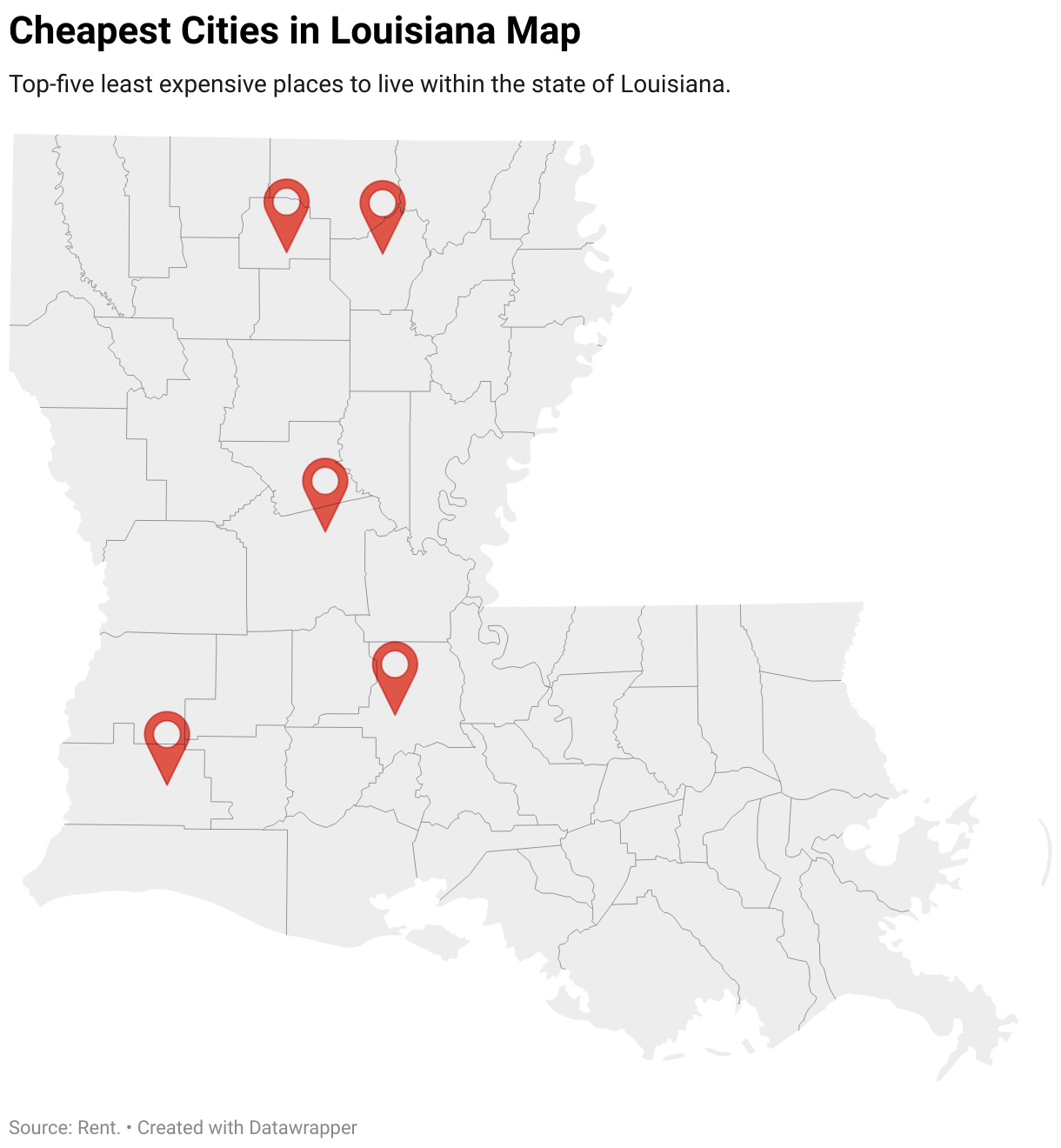 Cheapest Places to Live in Louisiana