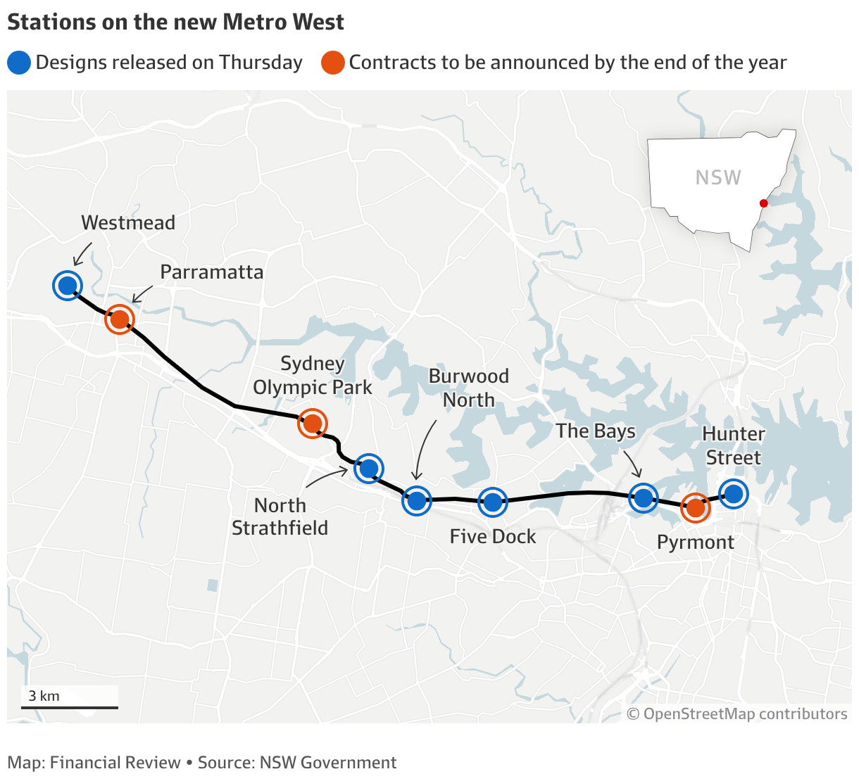 Sydney Metro West: First look at designs for new stations on Hunter ...