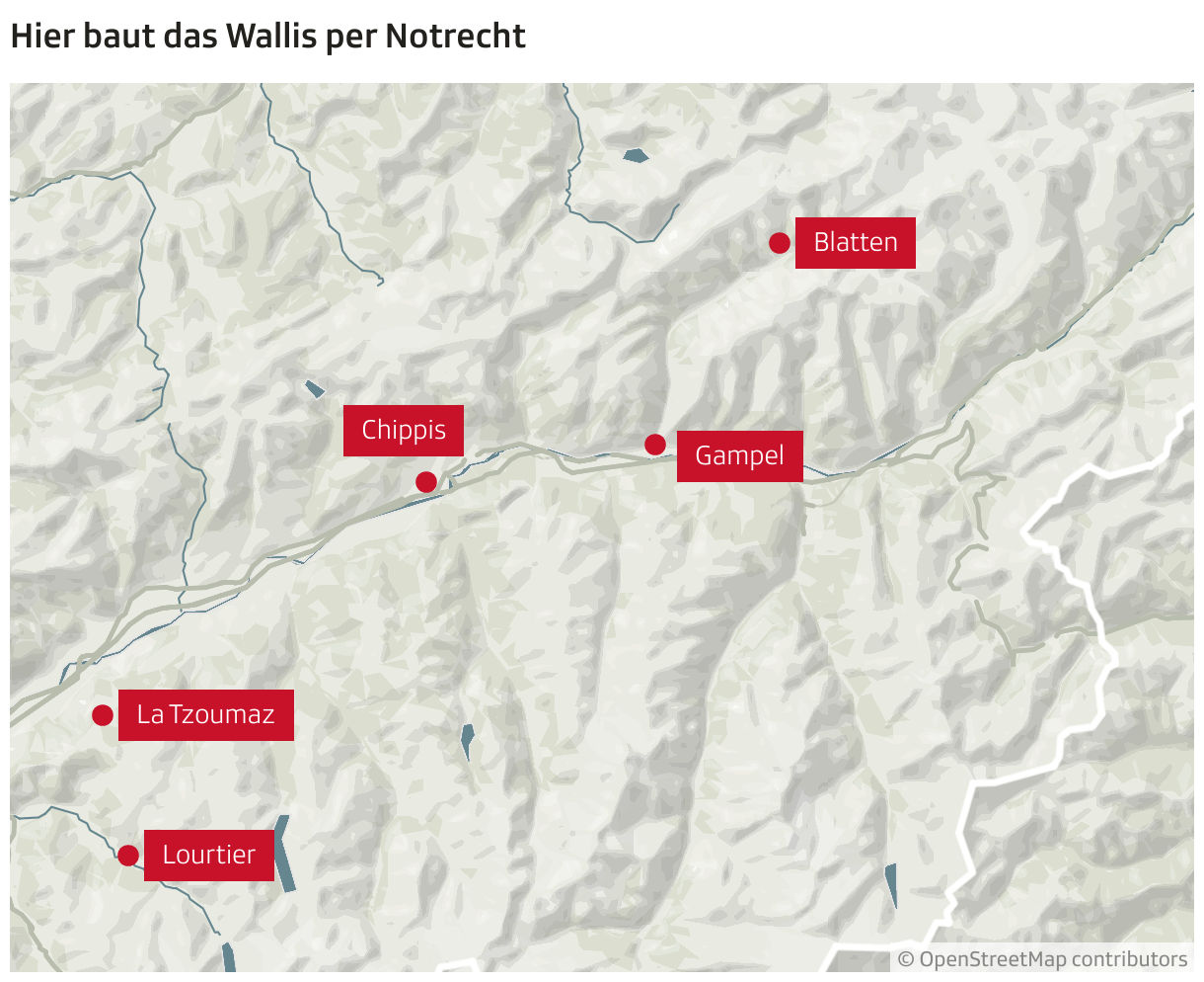 Hier baut das Wallis per Notrecht (Locator-Karte)