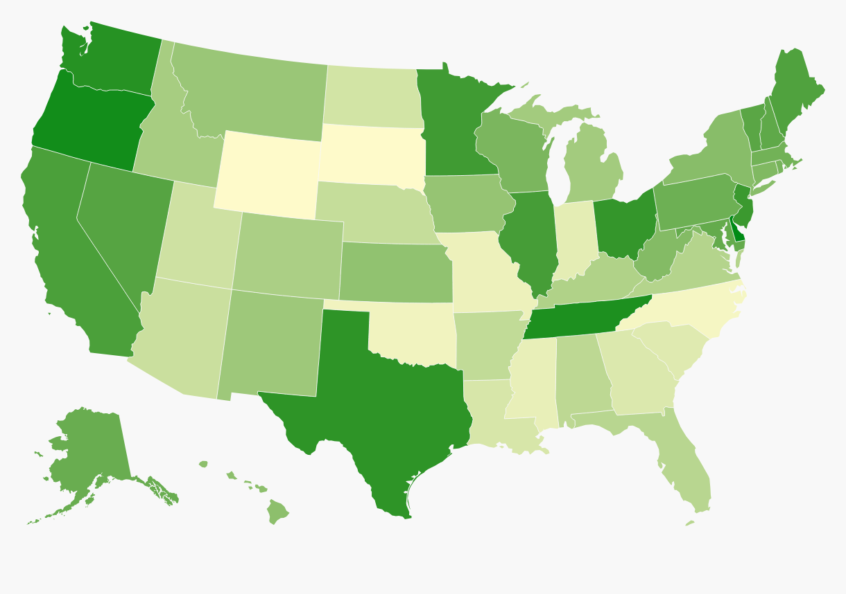 Choropleth map