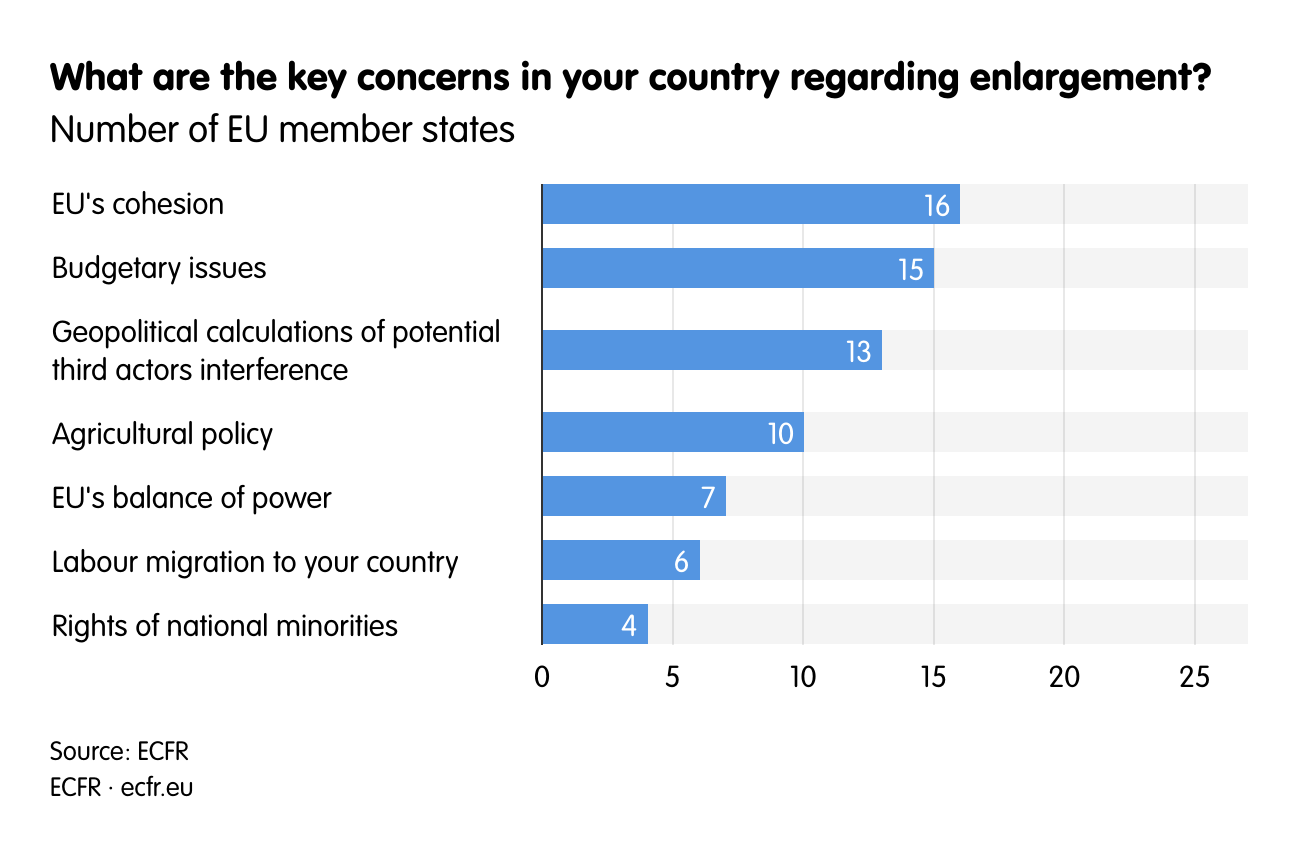 What are the key concerns in your country regarding enlargement?