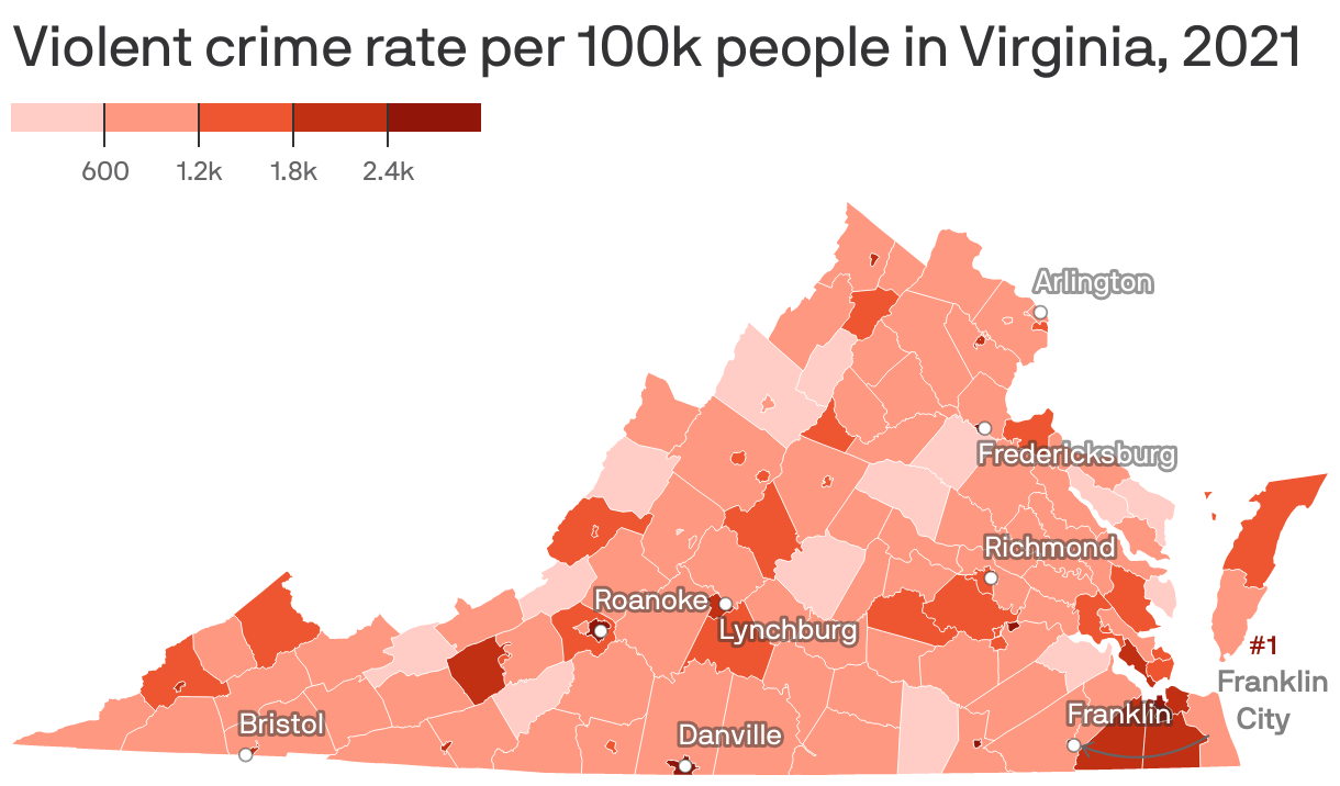 Virginia's murder rate rises Axios Richmond