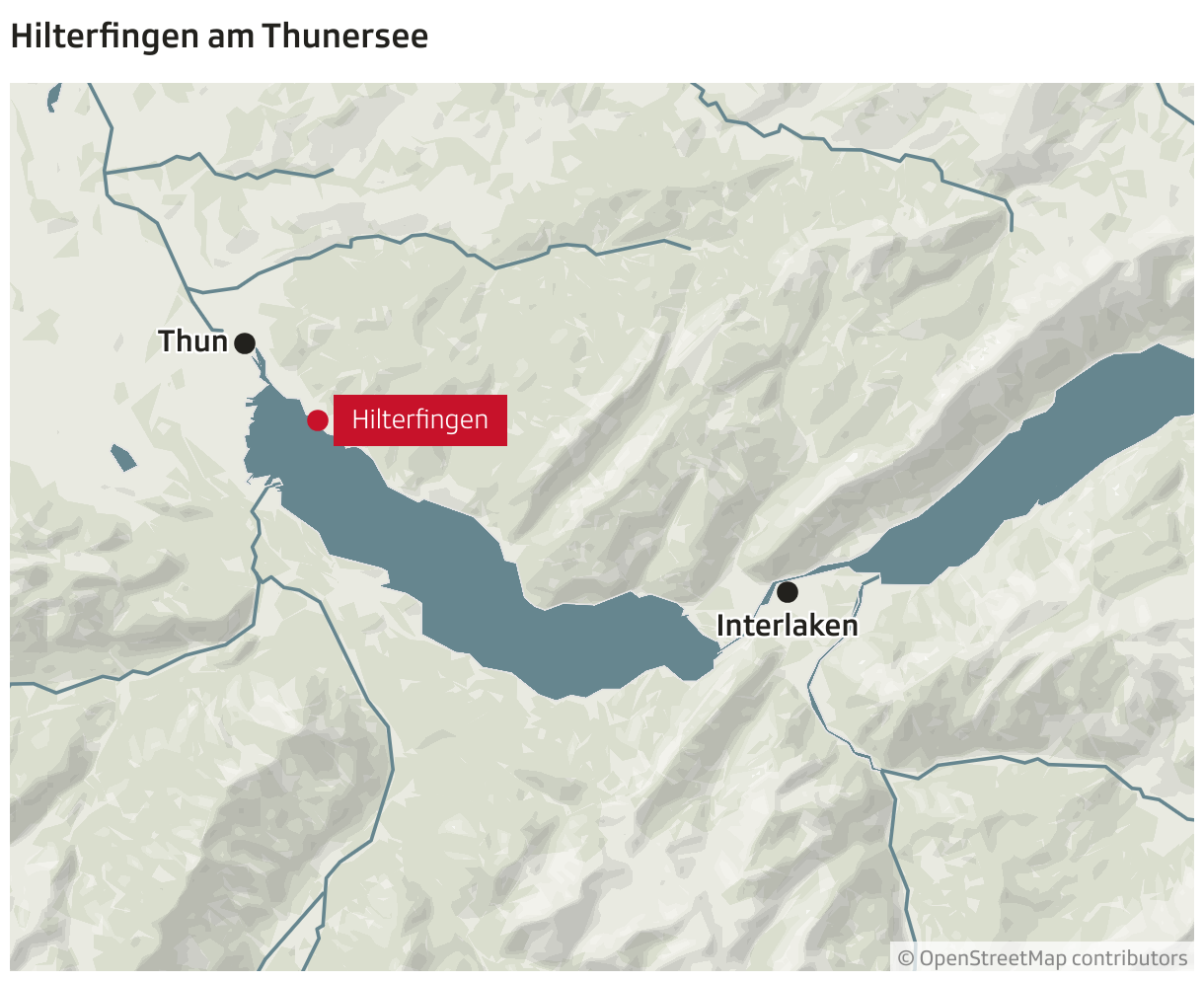 Hilterfingen am Thunersee (Locator-Karte)