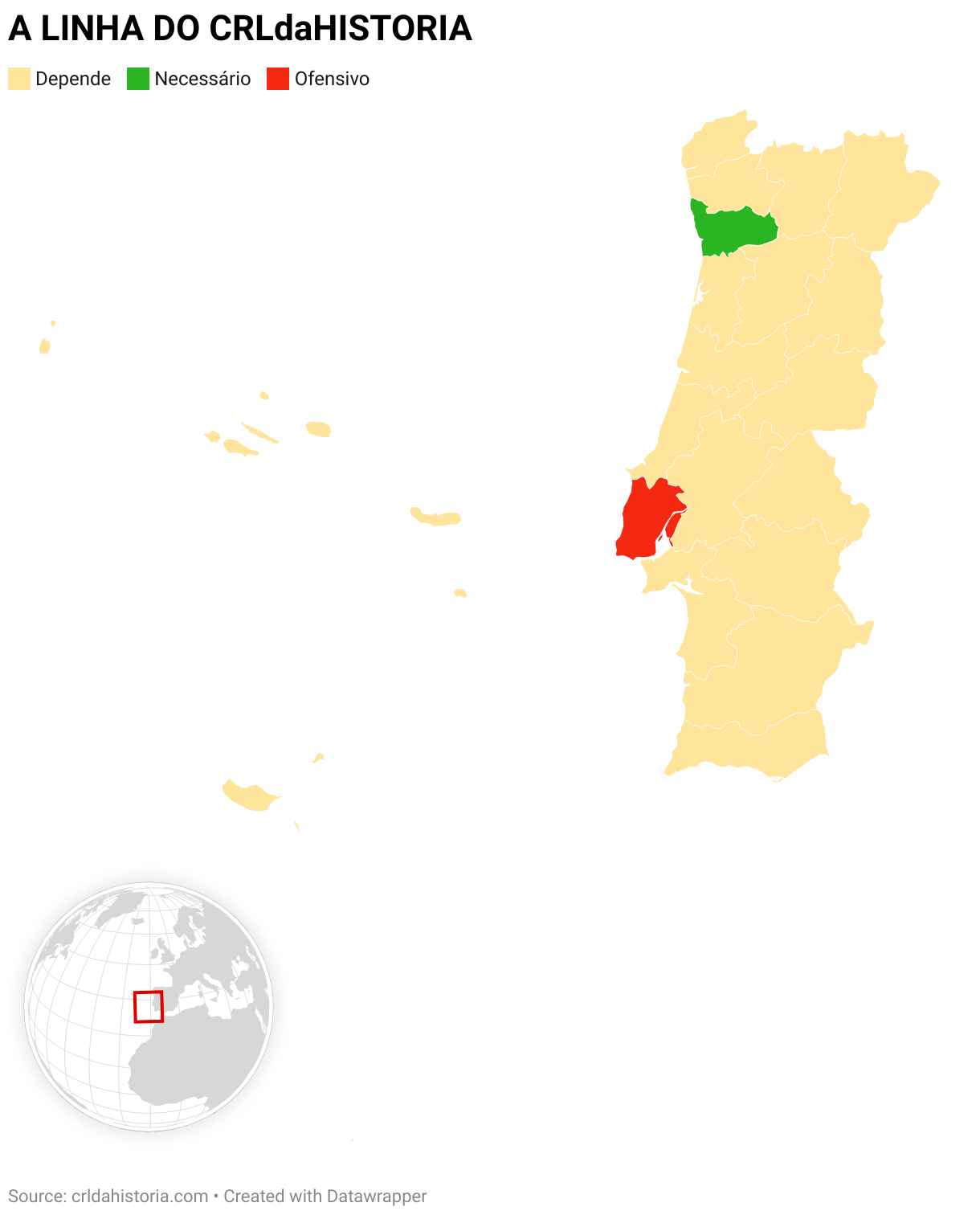 A LINHA DO CRLdaHISTORIA (Choropleth map)