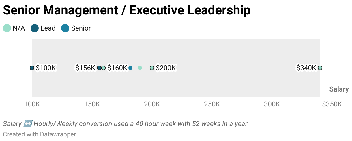 Senior Management / Executive Leadership (Scatter Plot)