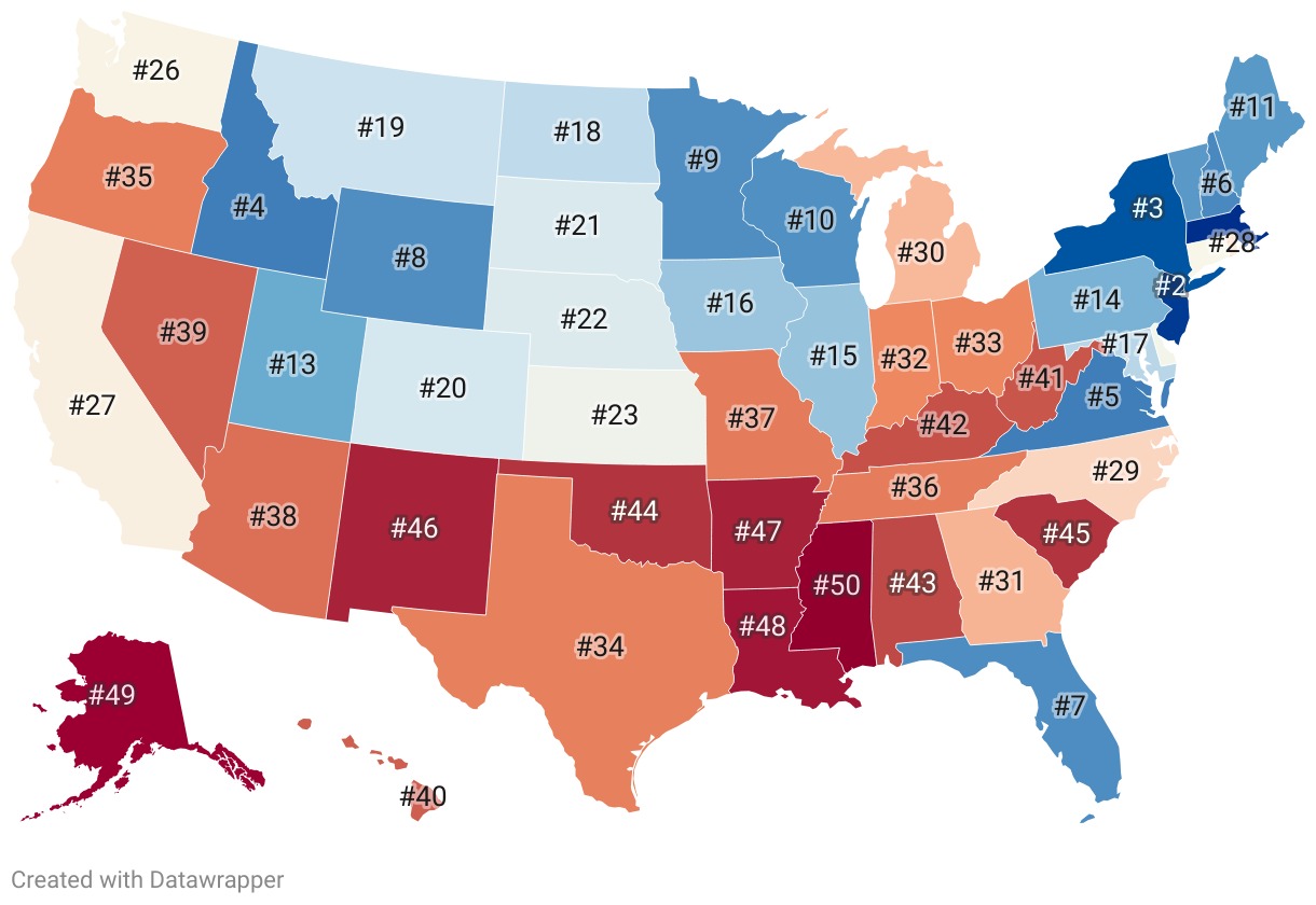 Best States To Live In The Us 2024 Fae Letisha