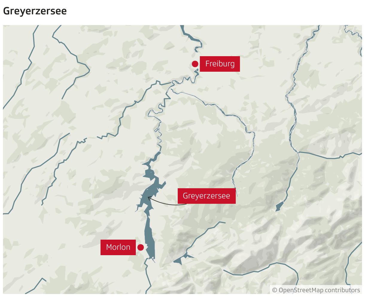 Greyerzersee (Locator-Karte)