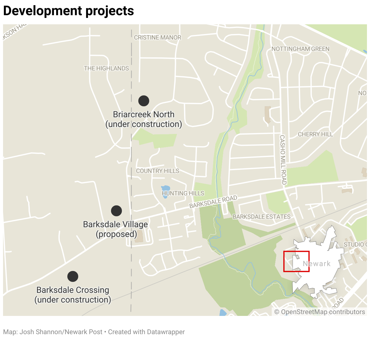 Barksdale development map