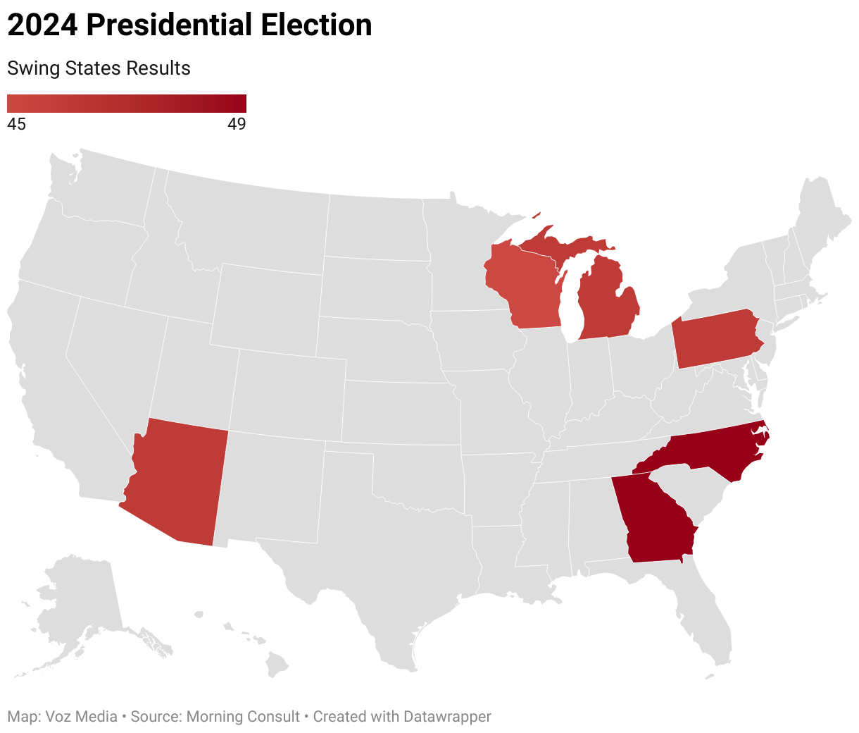 Presidential elections 2024 Trump has a lead over Biden in seven key