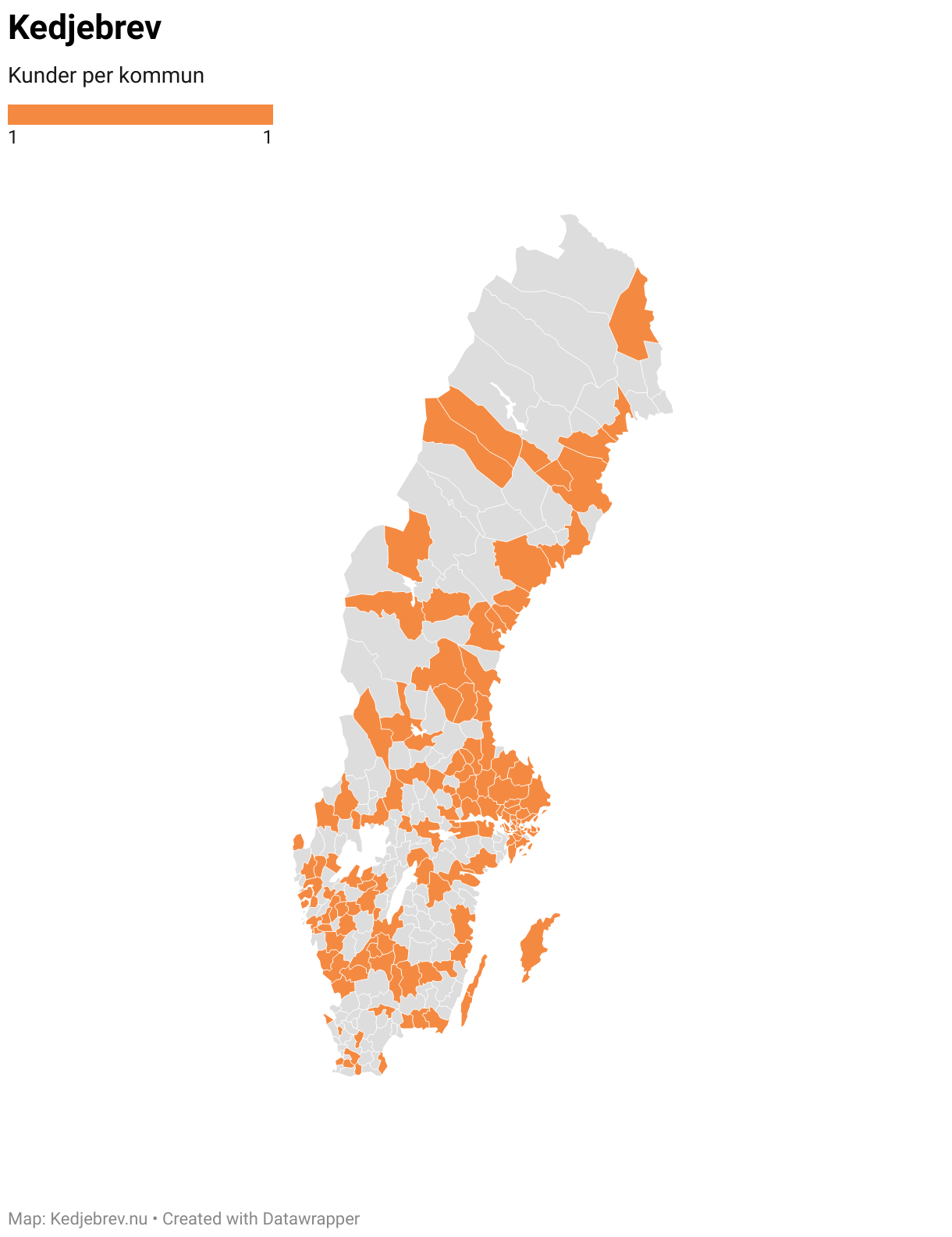 Kedjebrev (Choropleth map)