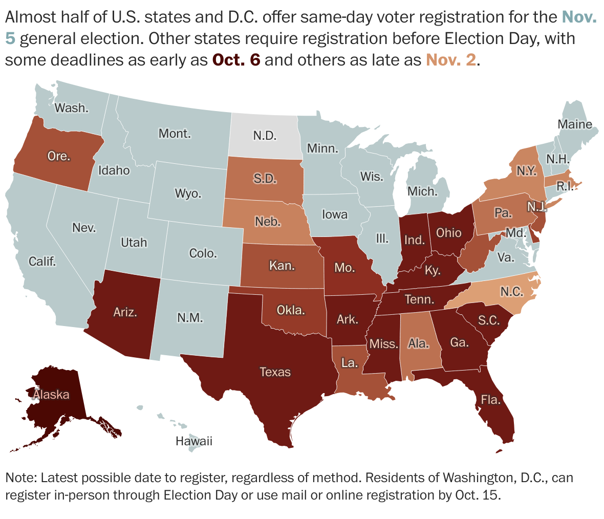 Are you still registered to vote? How to make sure you’re up to date. (washingtonpost.com)