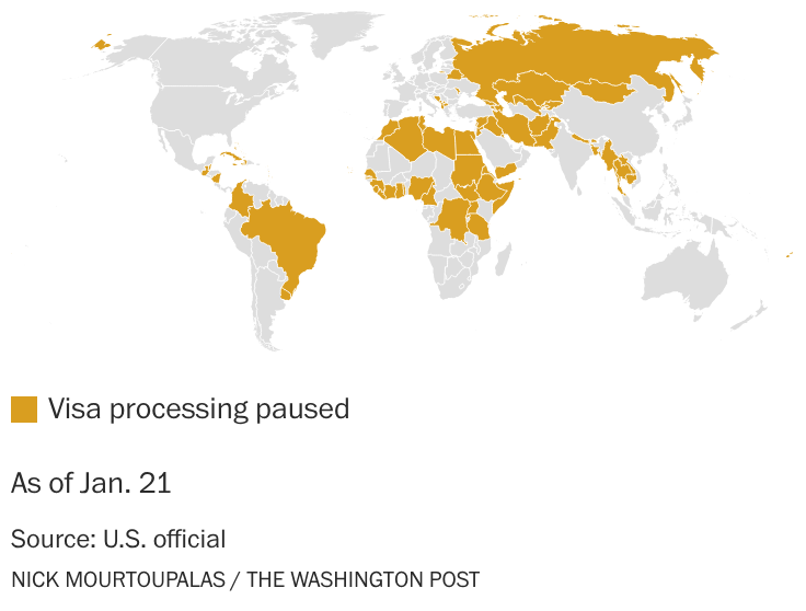 Trump Administration Pauses All Immigrant Visa Applications Worldwide