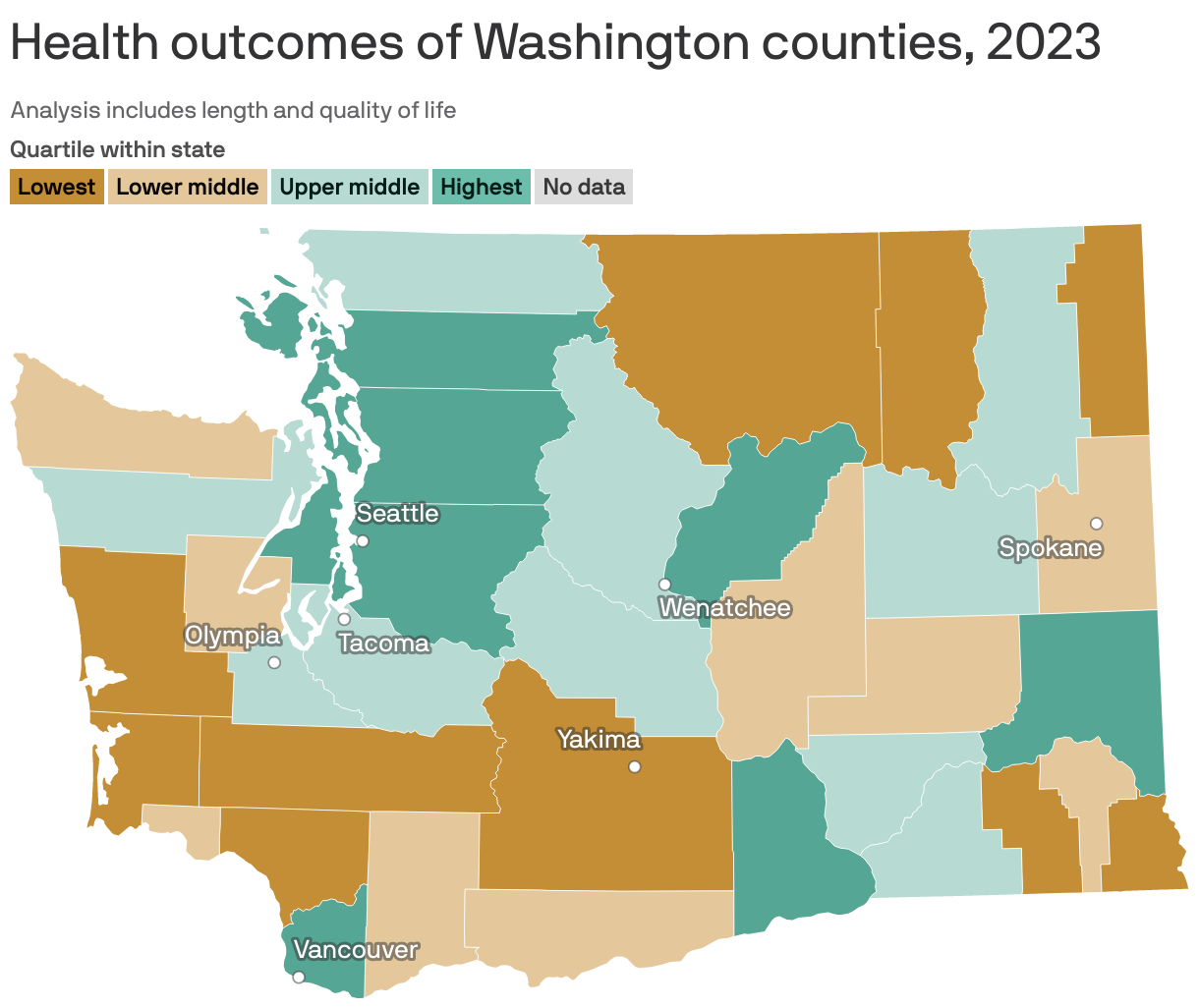 King County ranks as second healthiest county in Washington state ...