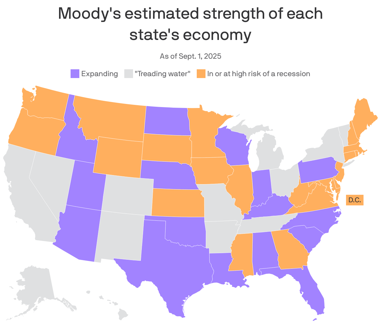 22个州面临风险