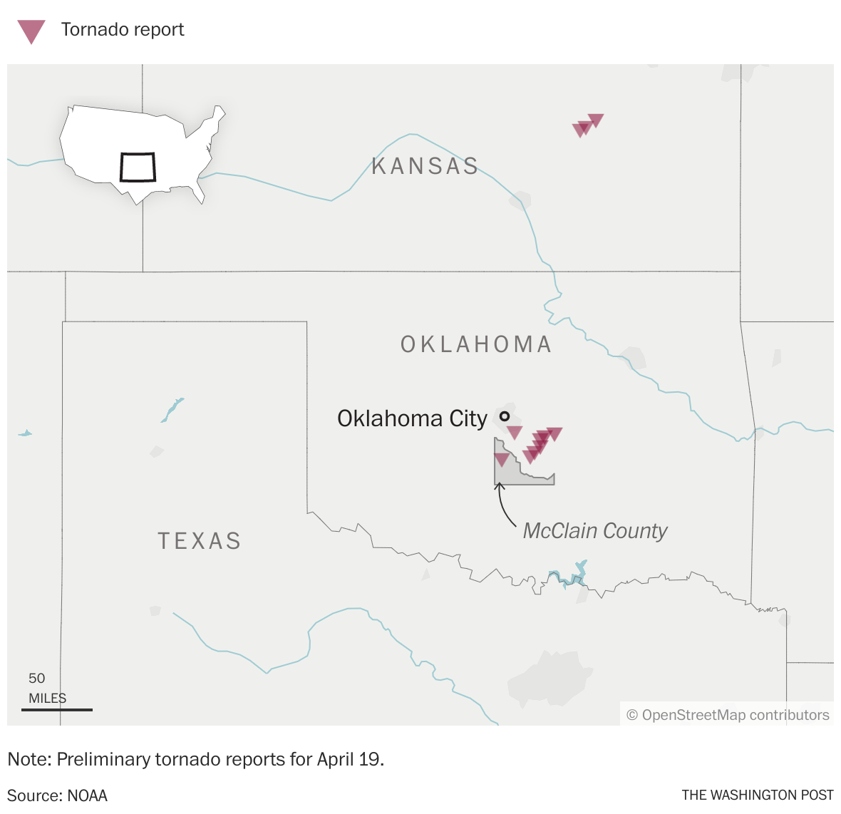 Oklahoma tornadoes, storms kill 2 people, leave trail of damage - The ...